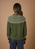 ‘Ingrid’ Fair Isle Australian Merino Jumper - Moss
