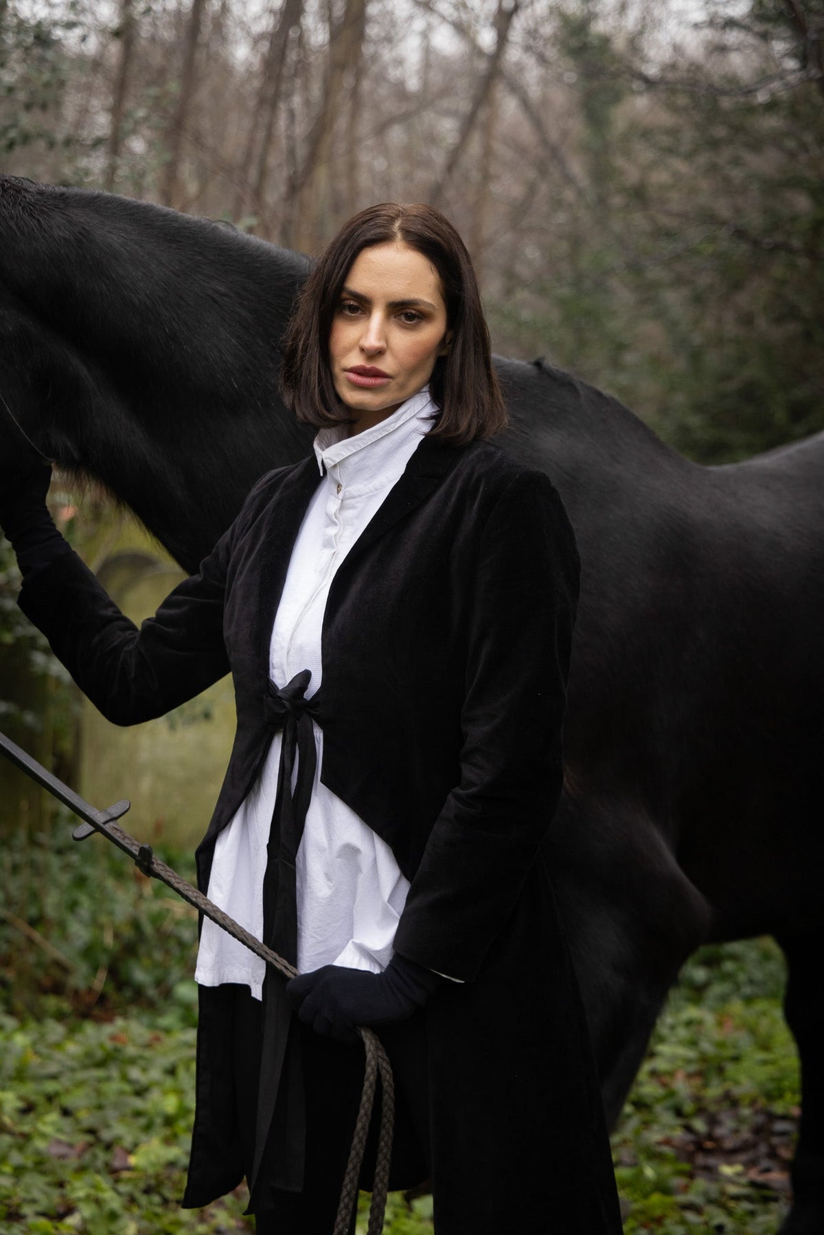 Meg By Design - Winifred - Cotton Poplin Shirt - Black