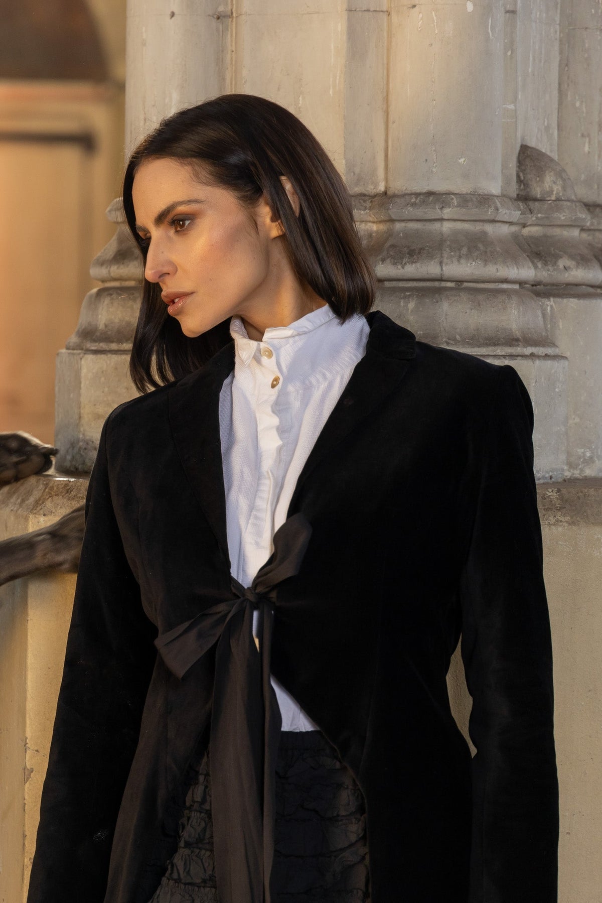 Meg By Design - Winifred - Cotton Poplin Shirt - Black