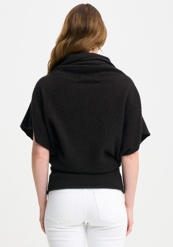 Merinomink - ‘Olivia’ New Zealand Possum Merino Cape - Chocolate - LAST ONE - Size S
