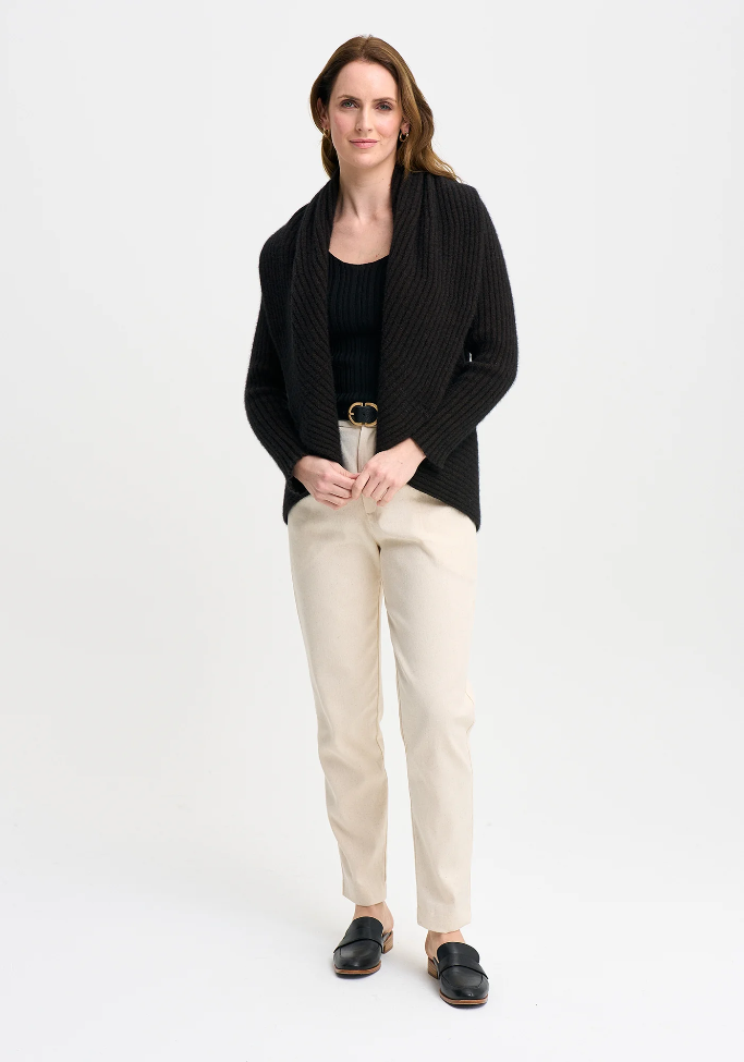 ‘Lucy’ New Zealand Possum Merino Jacket - Chocolate