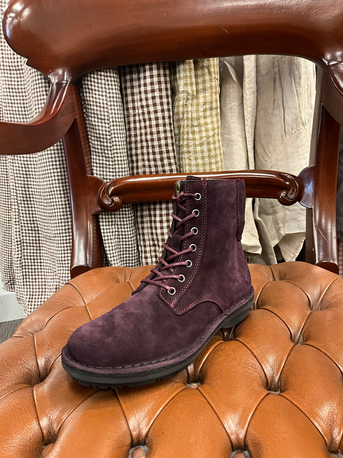 Fly London - Flab - Suede Leather Ankle Boots - Purple