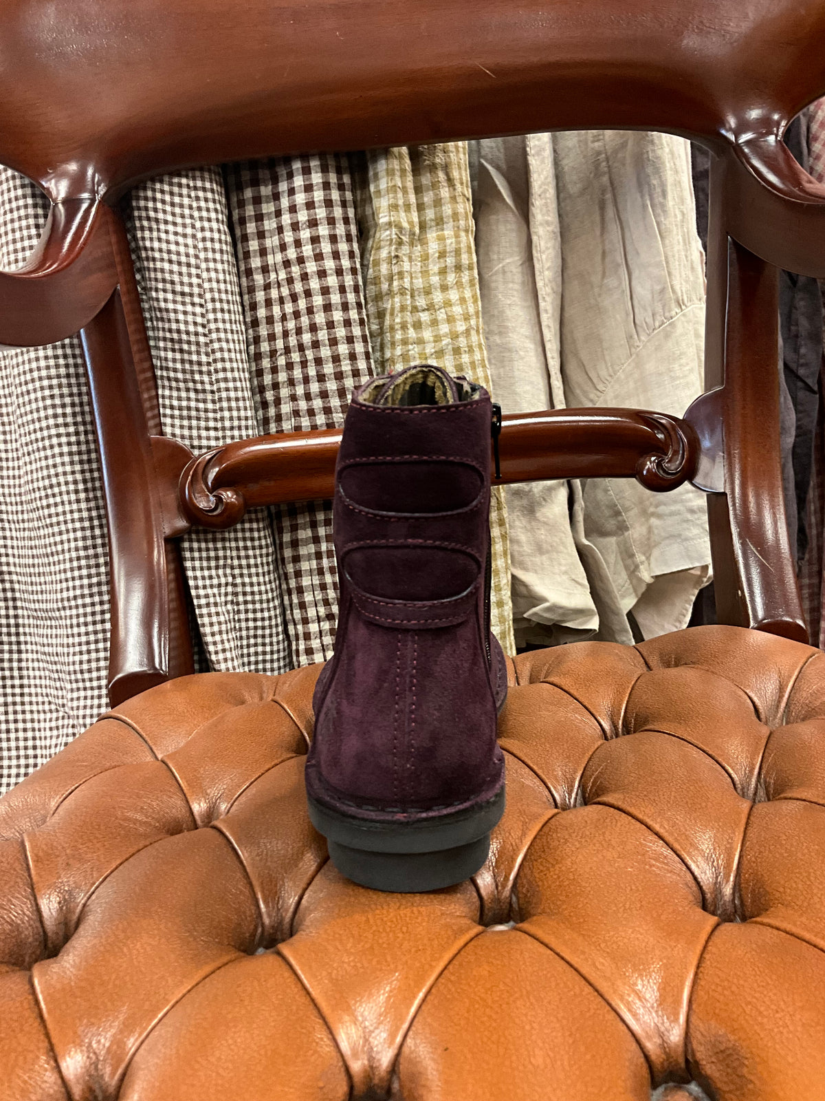 Fly London - Flab - Suede Leather Ankle Boots - Purple