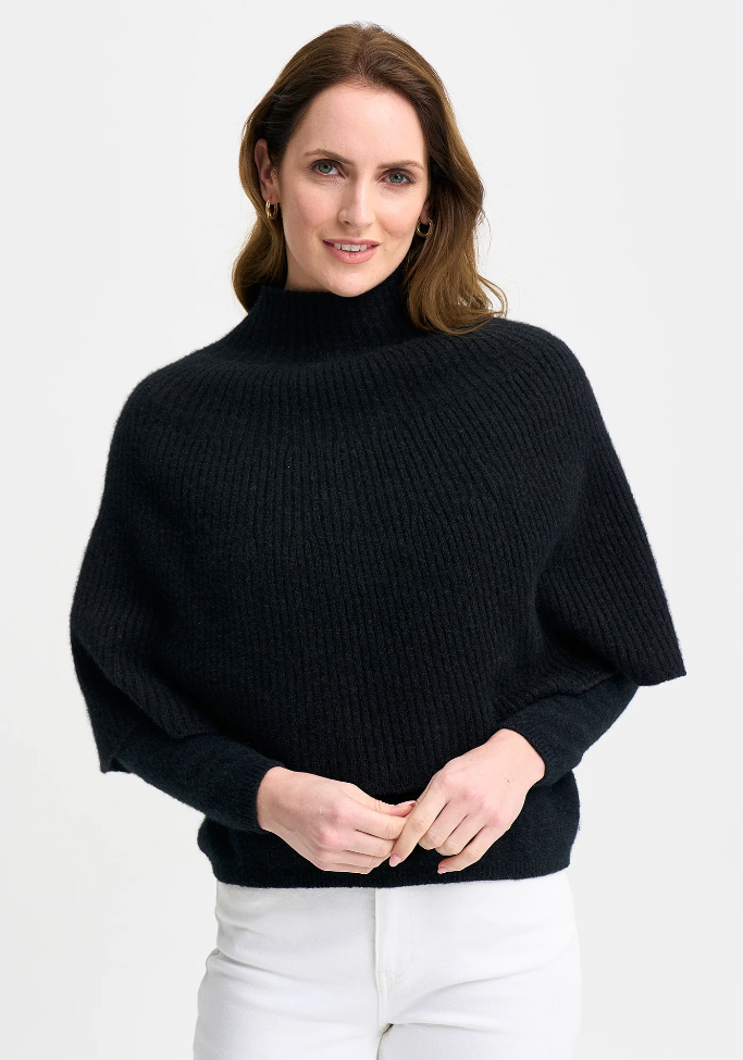 Merinomink ‘ENA’ New Zealand Possum Merino Silk Poncho - Various Colours