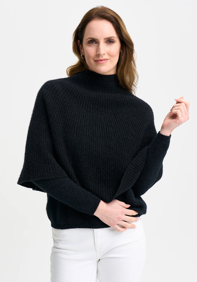 Merinomink ‘ENA’ New Zealand Possum Merino Silk Poncho - Various Colours