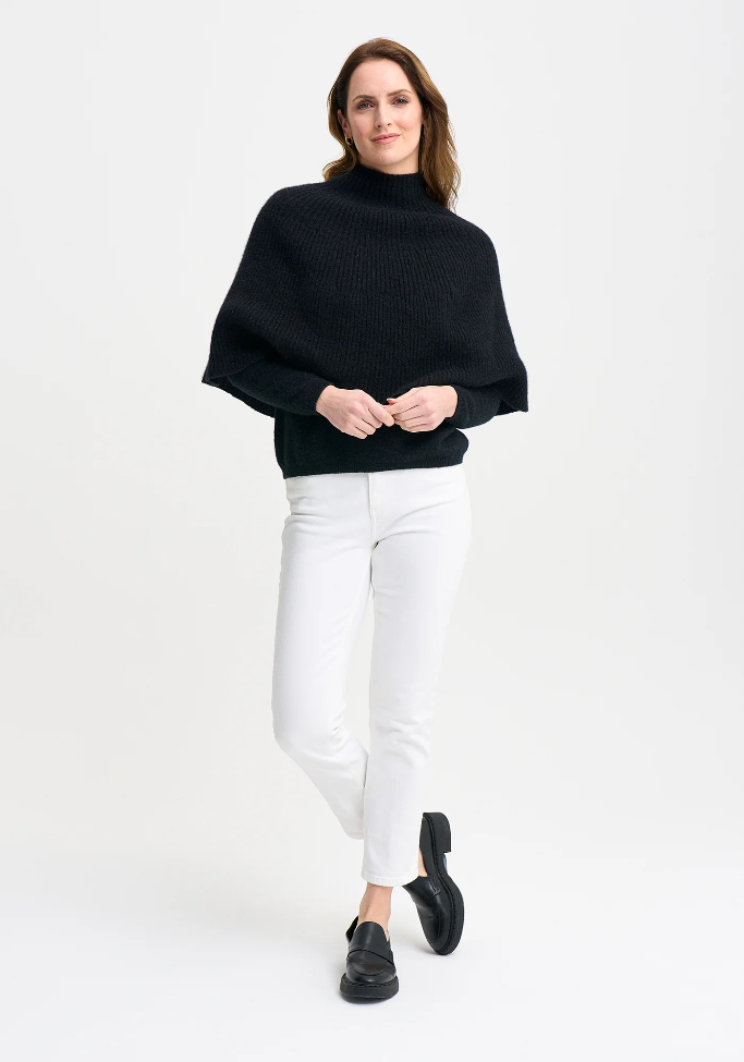 Merinomink ‘ENA’ New Zealand Possum Merino Silk Poncho - Various Colours