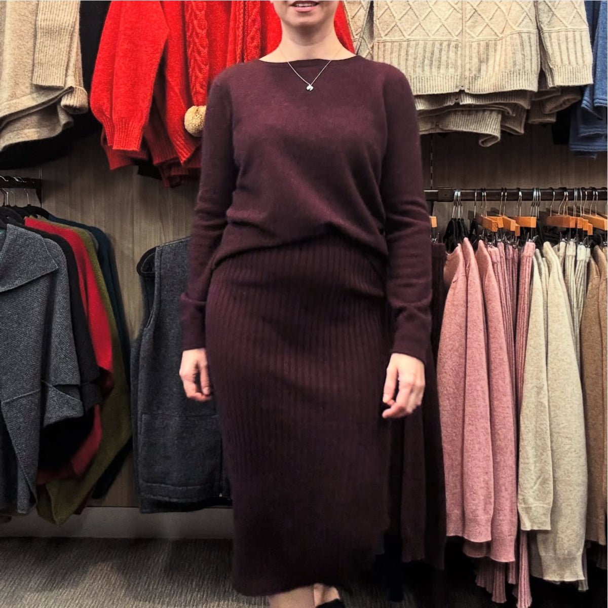 Paihamu Merino Possum Ribbed Skirt - Various Colours