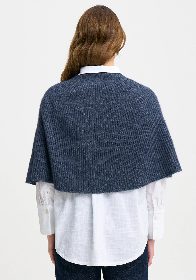 Merinomink ‘ENA’ New Zealand Possum Merino Silk Poncho - Various Colours