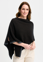 ‘Two Tone’ New Zealand Possum Merino Silk Poncho - Various Colours