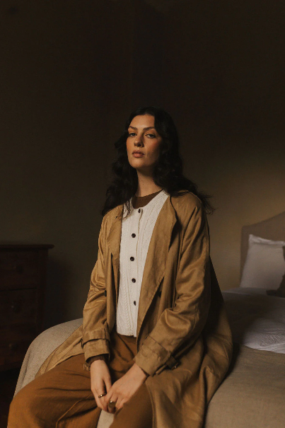 Montaigne - Berg - French Linen Collarless Peacoat