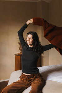 Montaigne - 100% Australian Merino Wool Knit Top Spencer – Lightweight Layering Essential