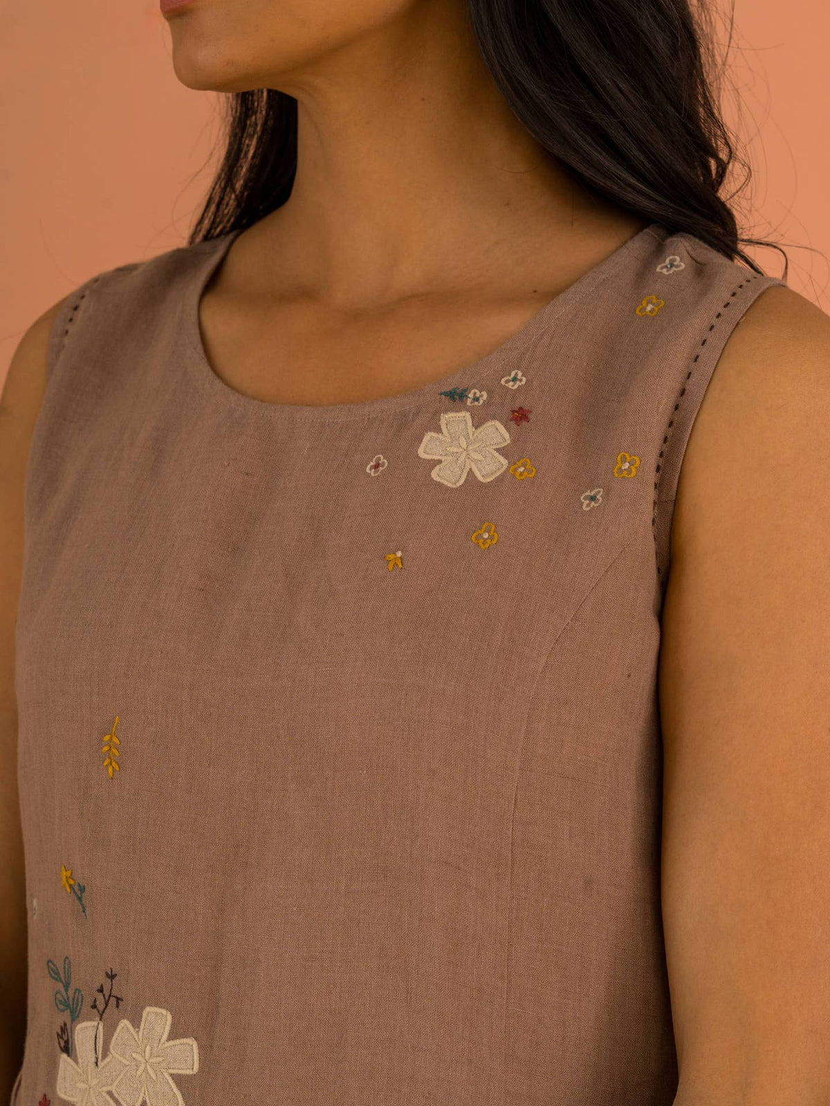 European Linen ‘Irina’ Dress - Mocha
