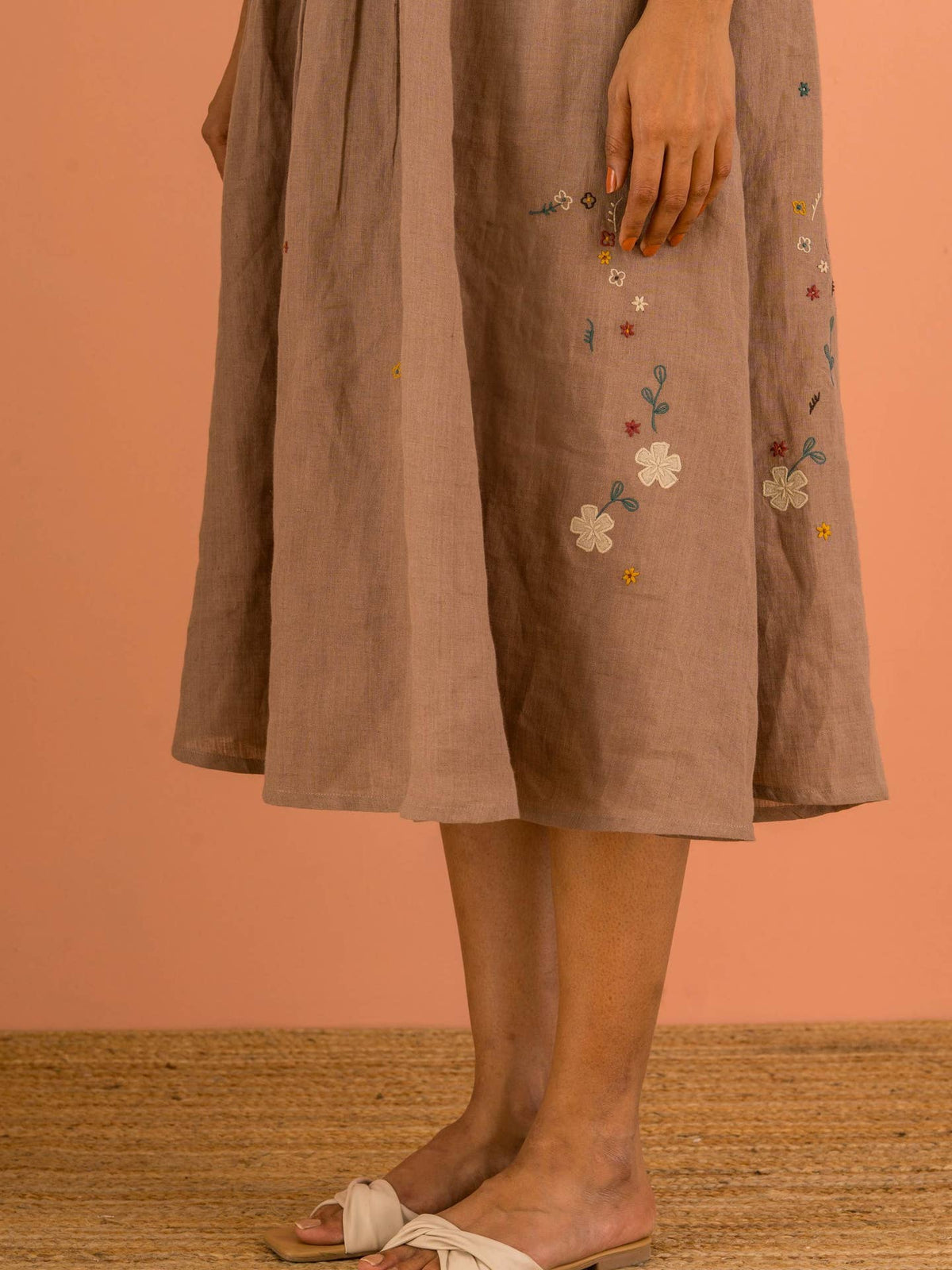 European Linen ‘Irina’ Dress - Mocha