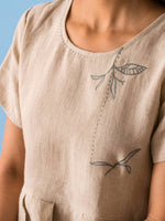 European Linen ‘Fiona’ Dress - Oatmeal