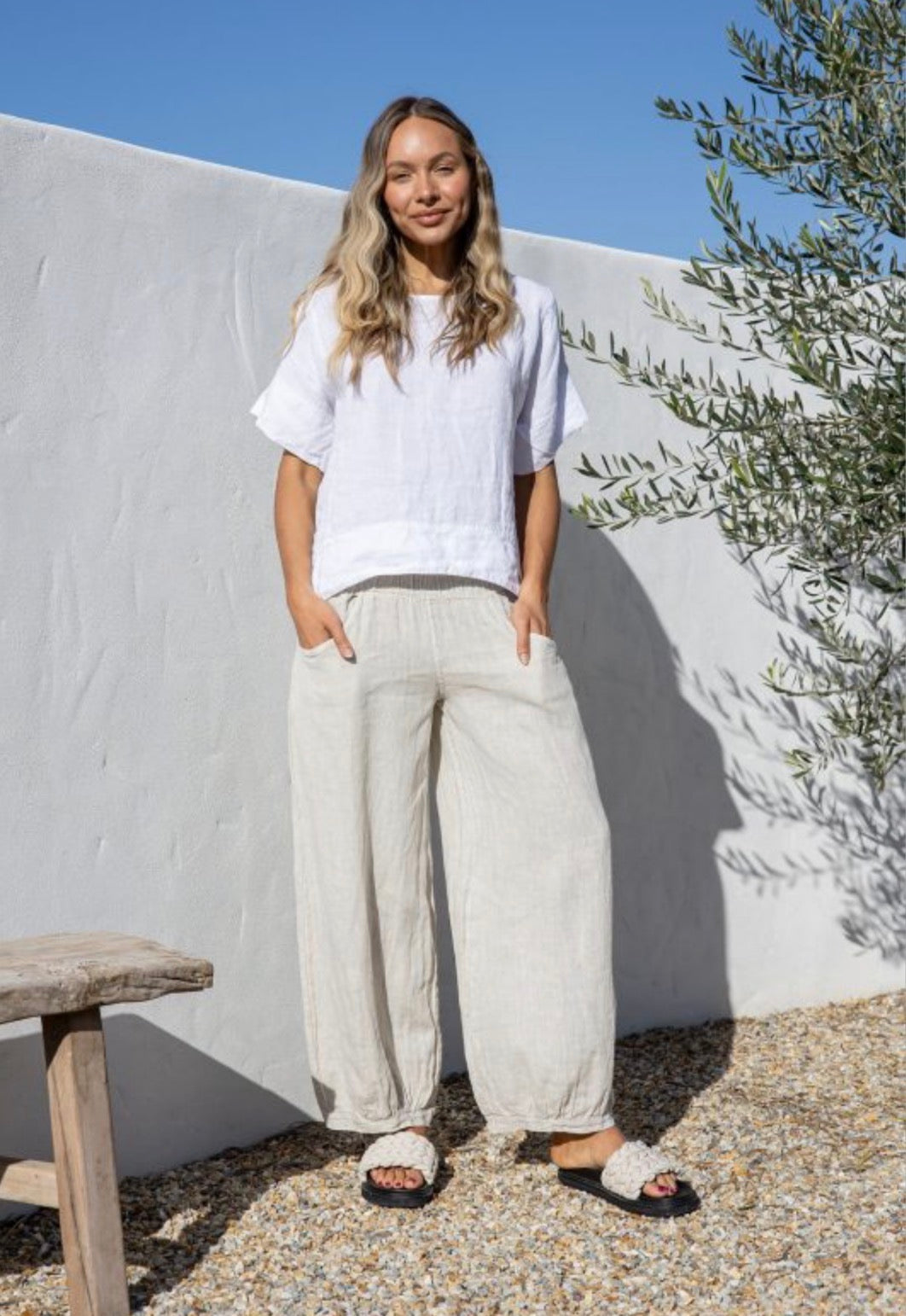 Free Angel - Nervatura - Italian Linen Pants