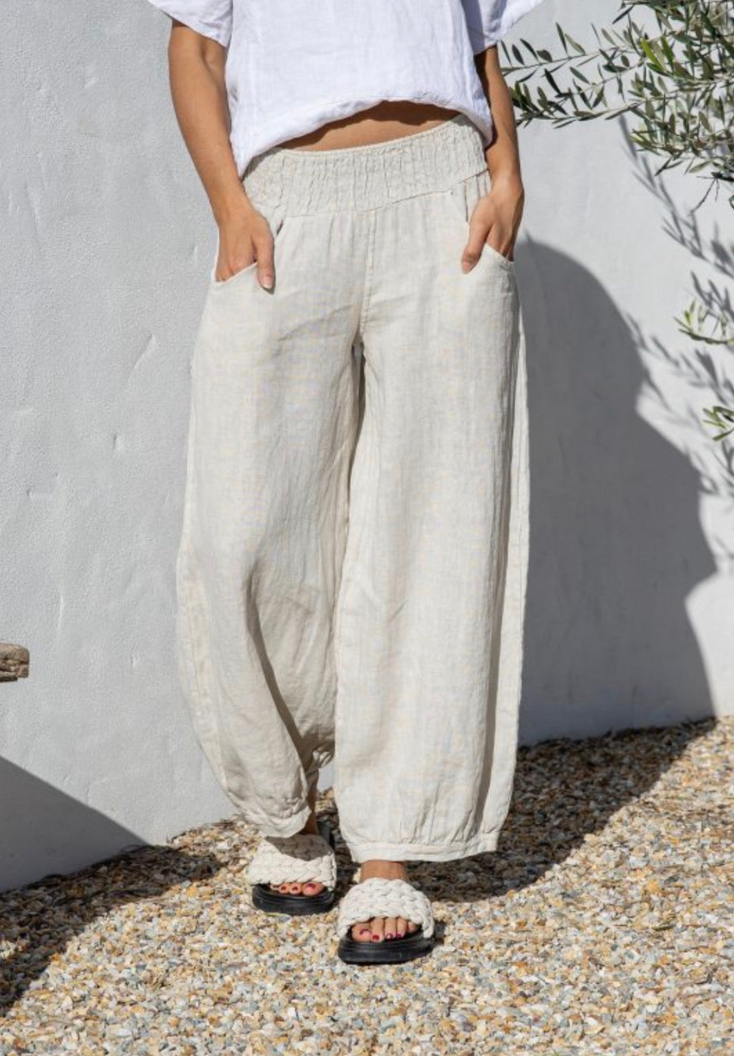 Free Angel - Nervatura - Italian Linen Pants