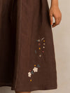 European Linen ‘Amara’ Dress - Chocolate