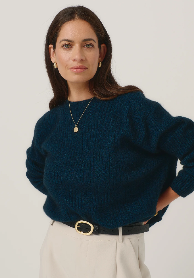 Merinomink - Cleo - New Zealand Possum Merino Long Line Sweater