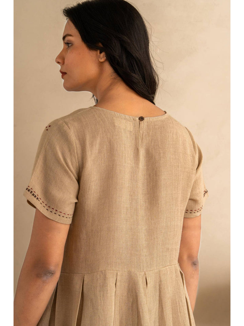 European Linen ‘Anouk’ Dress – Oatmeal