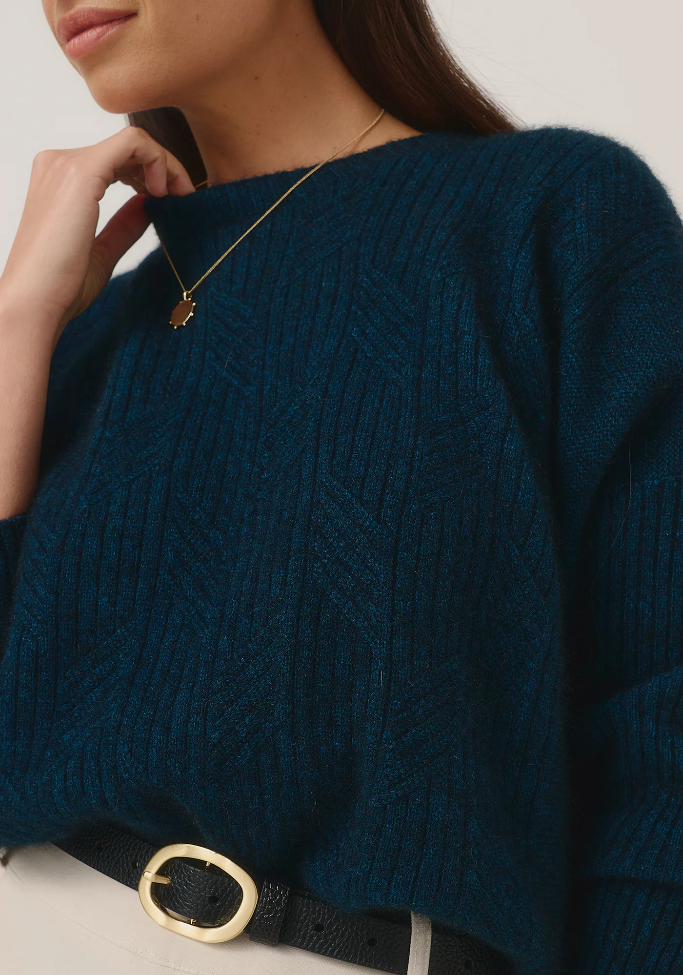 Merinomink - Cleo - New Zealand Possum Merino Long Line Sweater