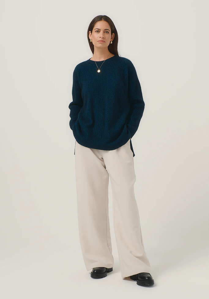 Merinomink - Cleo - New Zealand Possum Merino Long Line Sweater