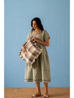 European Linen ‘Selene’ Dress - Sage