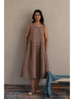 European Linen ‘Saoraya’ Dress - Muted Mocha