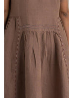 European Linen ‘Saoraya’ Dress - Muted Mocha