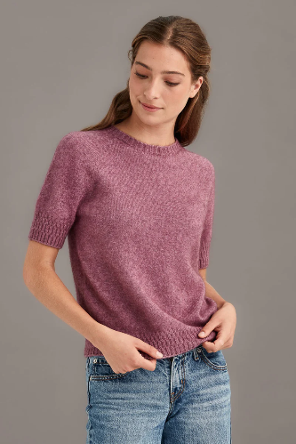 McDonald - Possum Merino Stepped Stitch T-Shirt