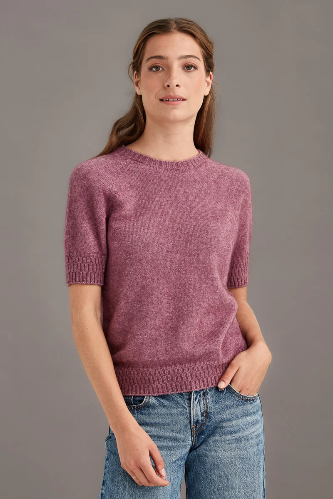 McDonald - Possum Merino Stepped Stitch T-Shirt - PRE-ORDER - Shipment Mid May