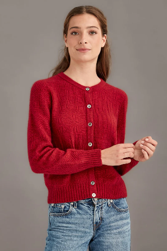 McDonald - Possum Merino Patchwork Cardigan - PRE-ORDER - Shipment Mid May