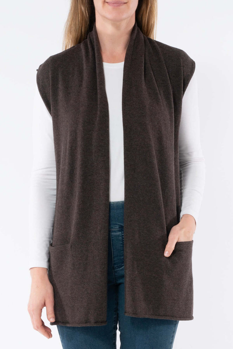 JUMP Shawl Knit Vest - Various Colours