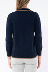 JUMP Collared Pullover - Navy - LAST - Size S