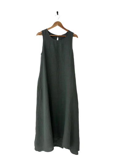 Montaigne 'Picasso' A-line Linen Maxi Dress - One Size Fits 8-18 - Various Colours