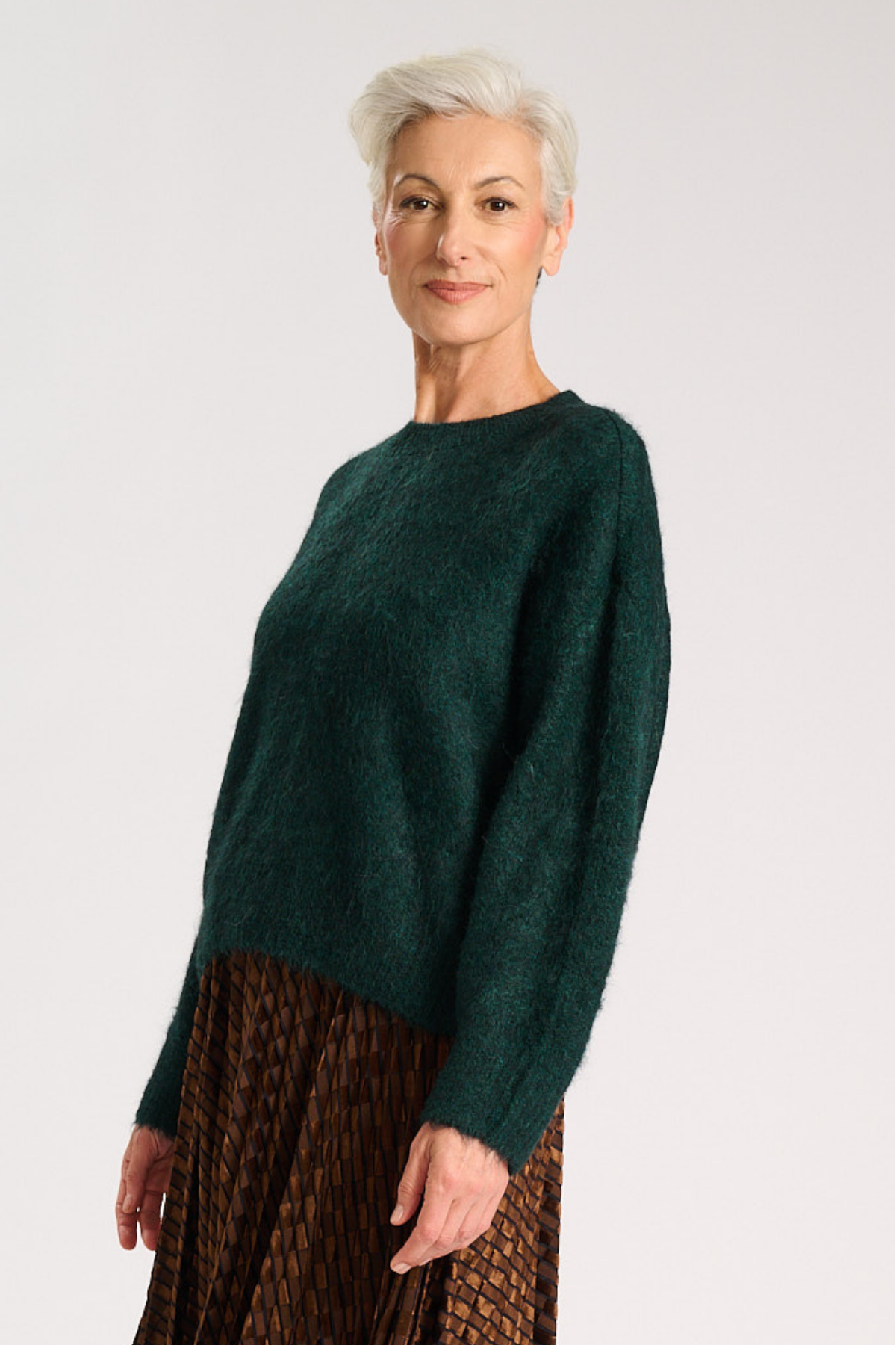 Olga De Polga - Aspen - Alpaca Knit Sweater - Forest