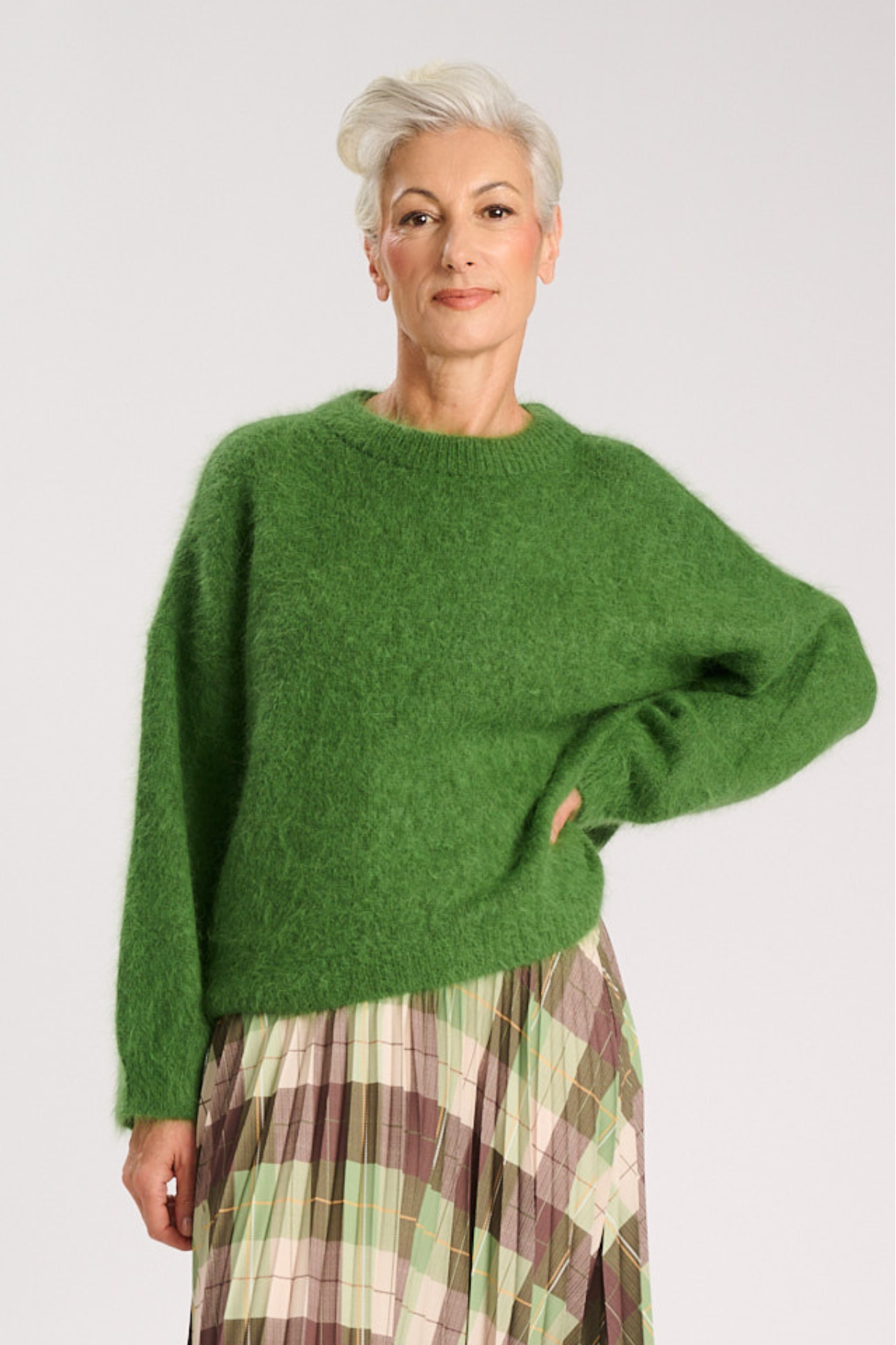 Olga De Polga - Montreal - Angora Knit Sweater - Sage