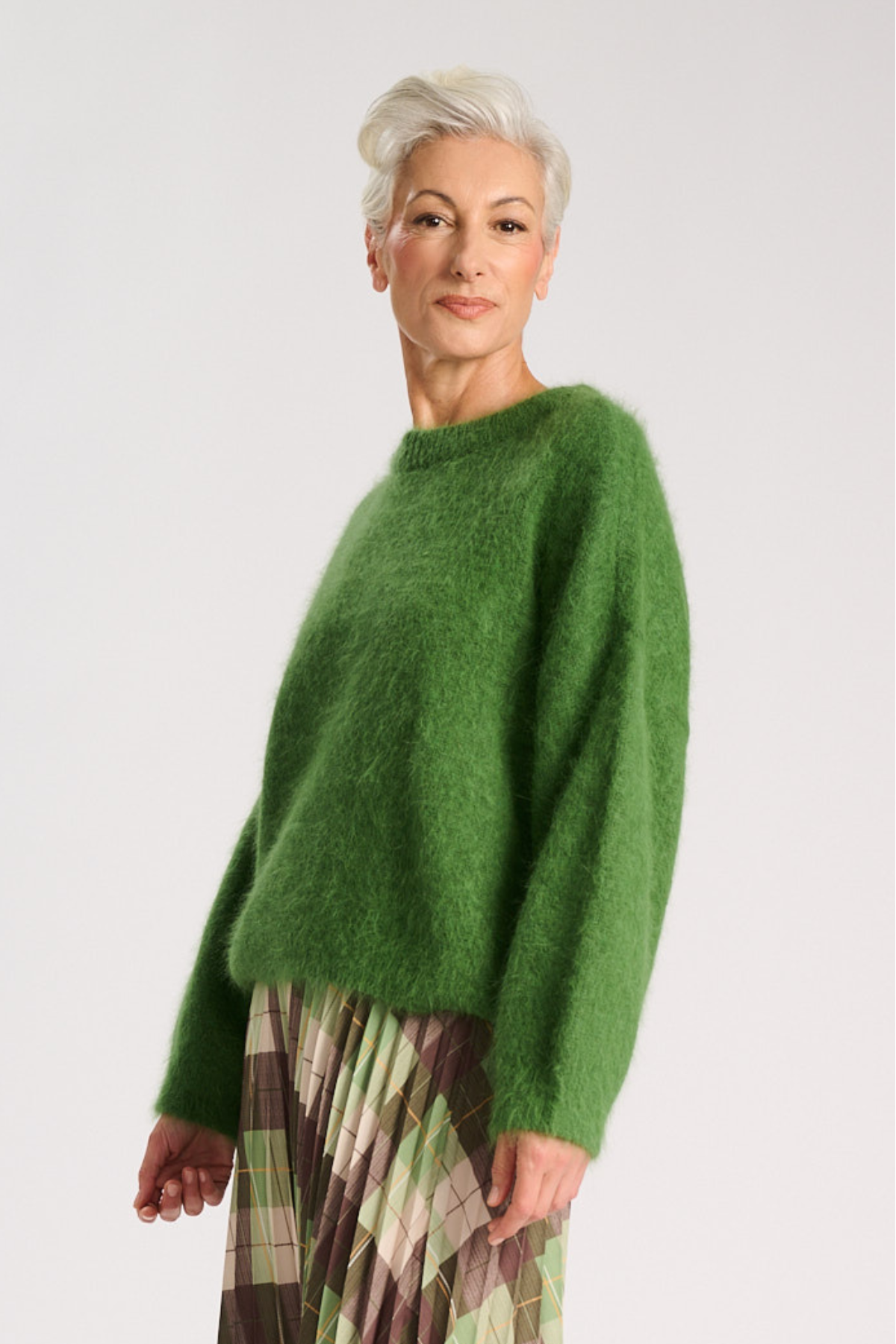 Olga De Polga - Montreal - Angora Knit Sweater - Sage