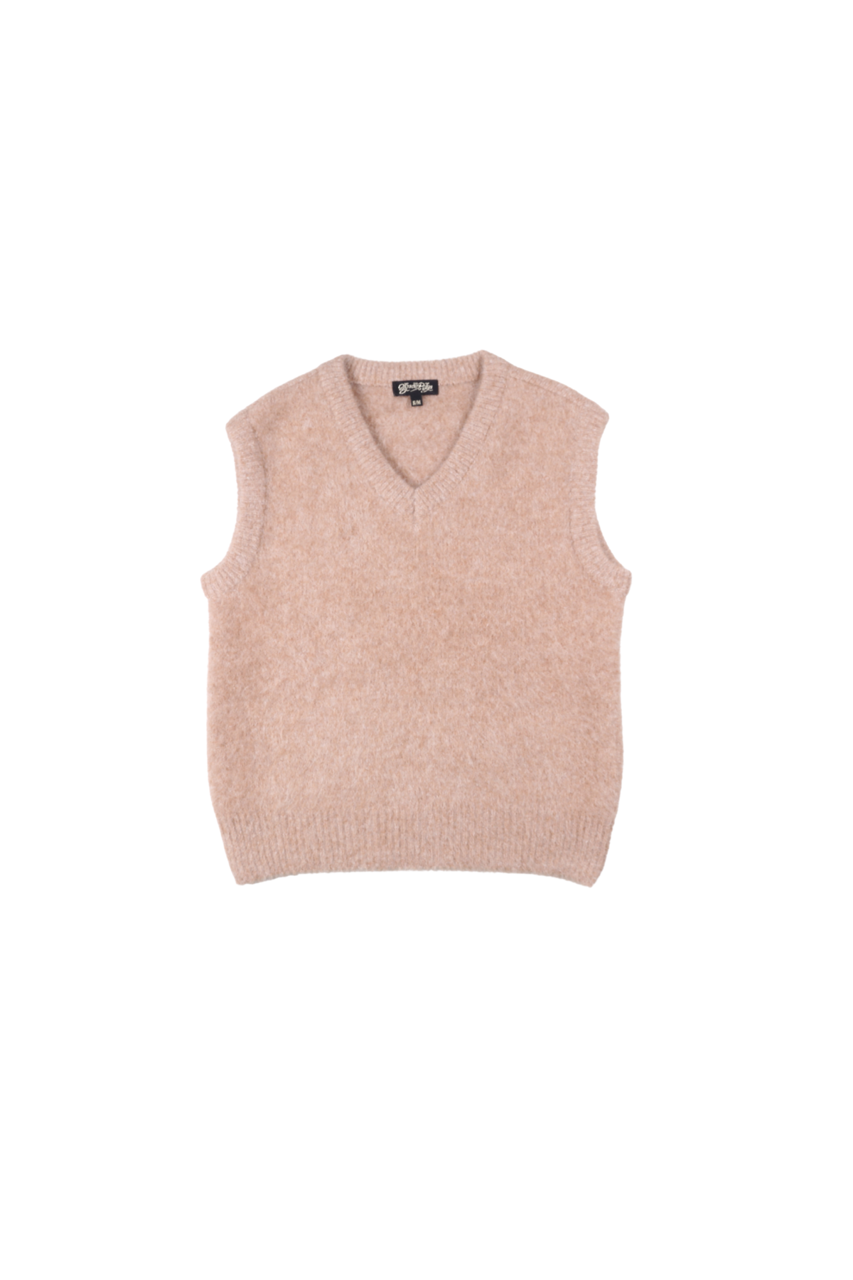 Olga De Polga - Aspen - V Neck Alpaca Vest - Beige