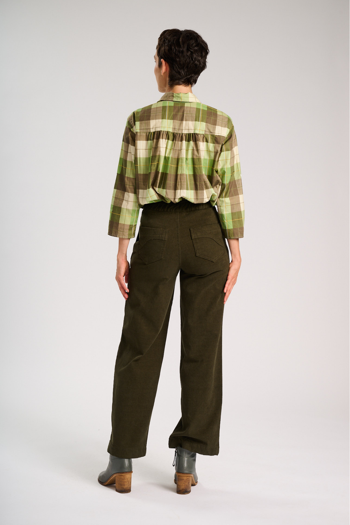 Olga De Polga - Peggy Amber - Cotton/Rayon Long Pants - Khaki