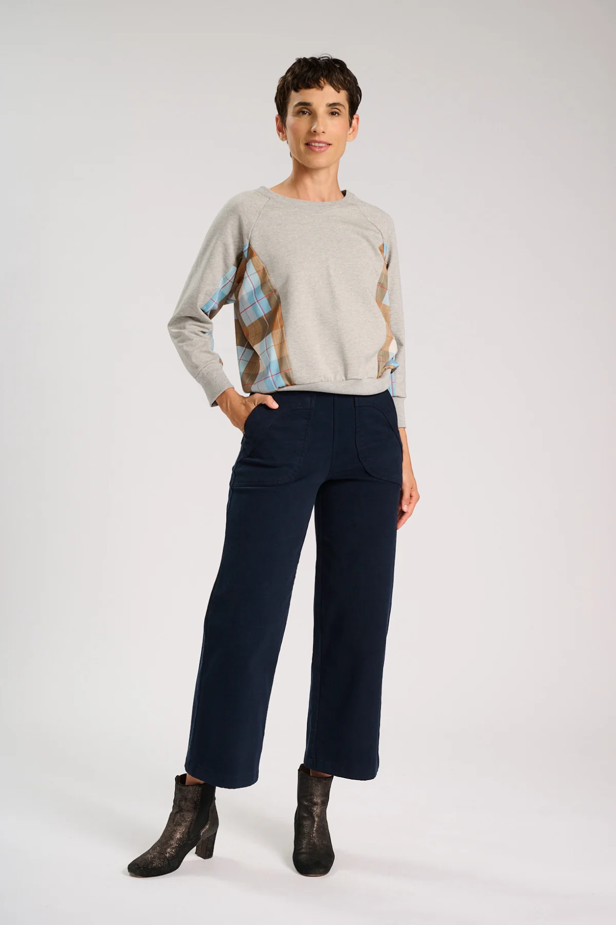 Olga De Polga - Peggy Amber - Cotton/Rayon Pants - Navy