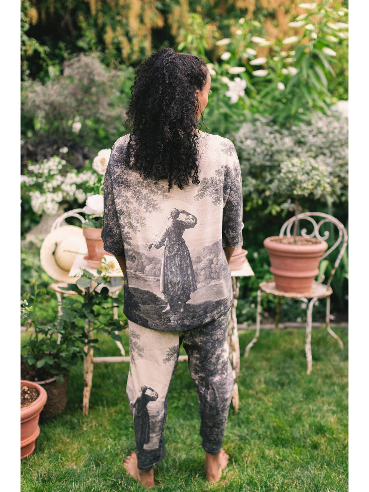 Market Of Stars - ‘Still I Rise’ Luxe Tee Landscape Print Tunic Shirt