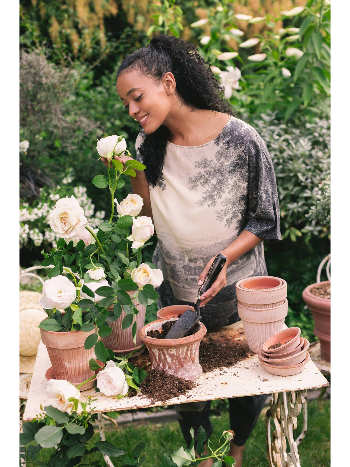 Market Of Stars - ‘Still I Rise’ Luxe Tee Landscape Print Tunic Shirt