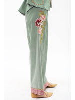 ‘Time To Shine’ Denim Pants - Sage