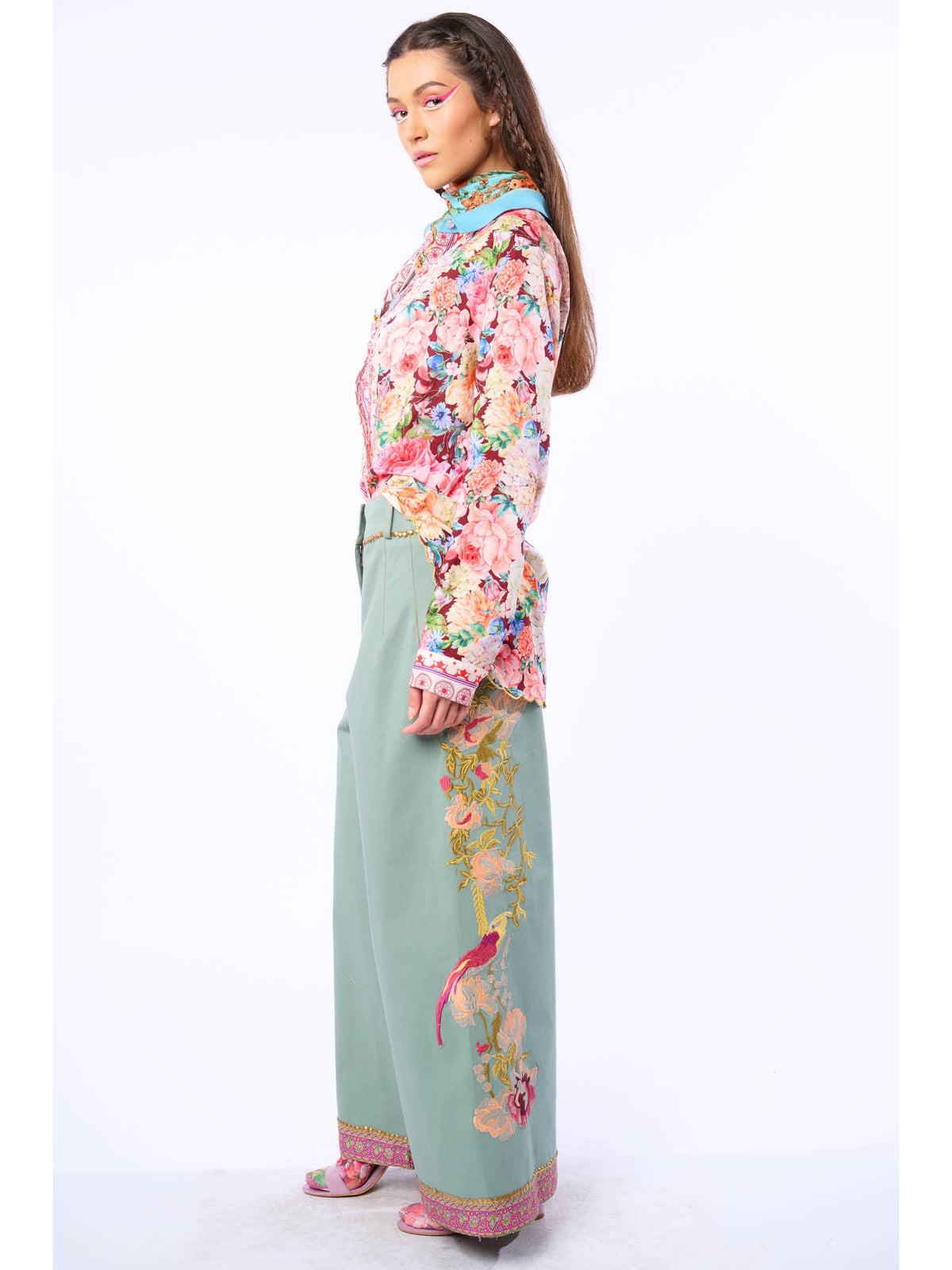 Aratta - ‘Time To Shine’ Denim Pants - Sage