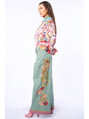 ‘Time To Shine’ Denim Pants - Sage