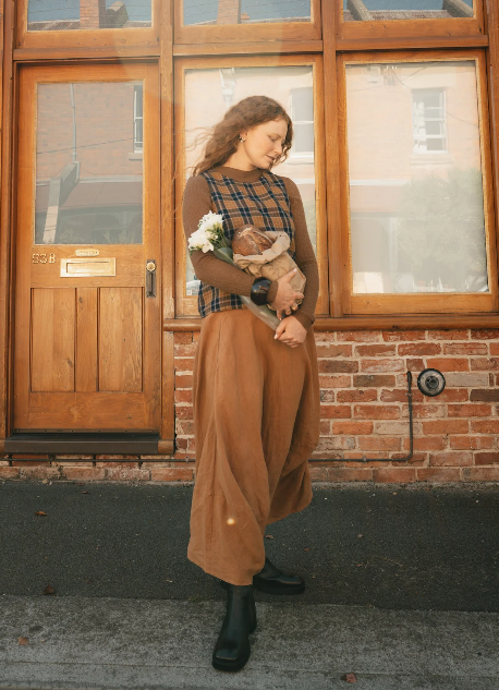 Montaigne - Lavigne - French Linen Asymmetrical Skirt