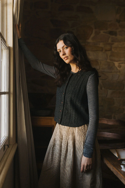 Montaigne - Luella - Cable Knit Pure Lambswool Vest