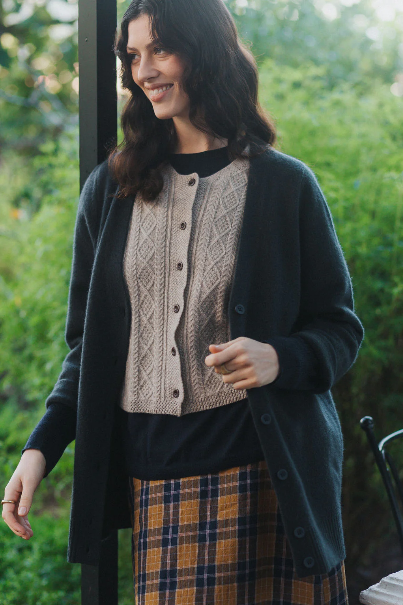 Montaigne - Luella - Cable Knit Pure Lambswool Vest