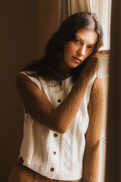 Montaigne - Luella - Cable Knit Pure Lambswool Vest