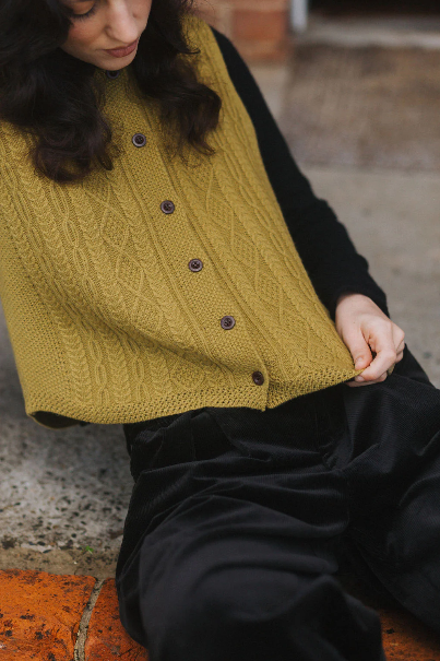 Montaigne - Luella - Cable Knit Pure Lambswool Vest